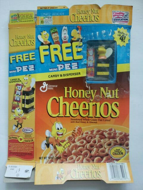 Vintage Honey Nut Cheerios Cereal 13/16 oz Mini Full Box Factory Sealed