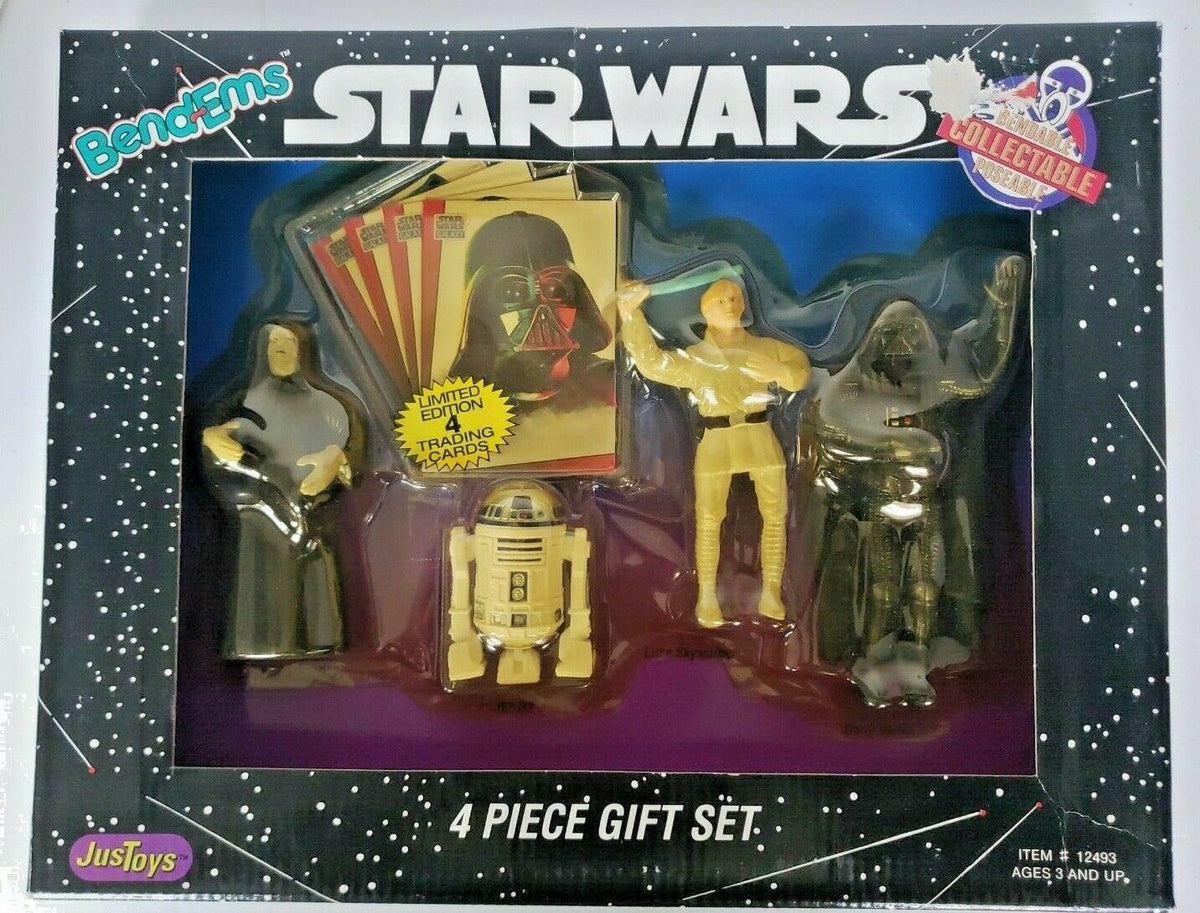 At Auction: 1993 STAR WARS 4 PIECE GIFT SET.WITH 4 RARE CARDS