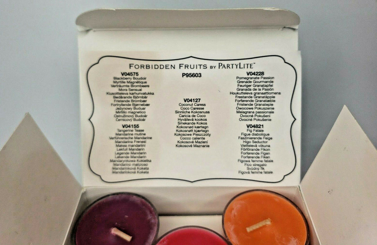 PartyLite Forbidden Fruit Tealight Candles Sampler New Box P6F/P95603 –  Vintage Memories and More