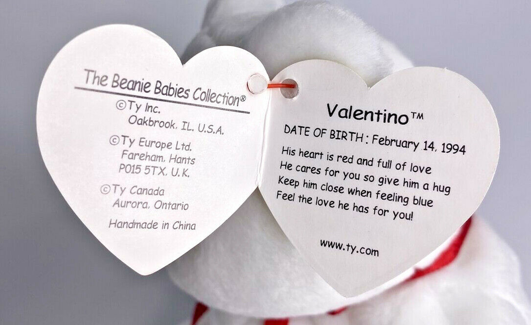 Misspelled valentino clearance beanie baby