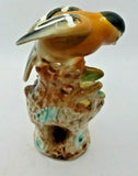 Vintage Ceramic Gold Finch Feed Baby Bird Nest  Figurine Hand Painted Japan NOS