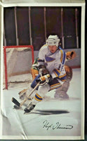 Vintage Stag Beer 1970's St Louis Blues Hockey Player Brochure New Old Stock S5