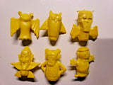 Vintage Boo Berry Count Chocula Frankenberry Pencil Toppers General Mills Yellow