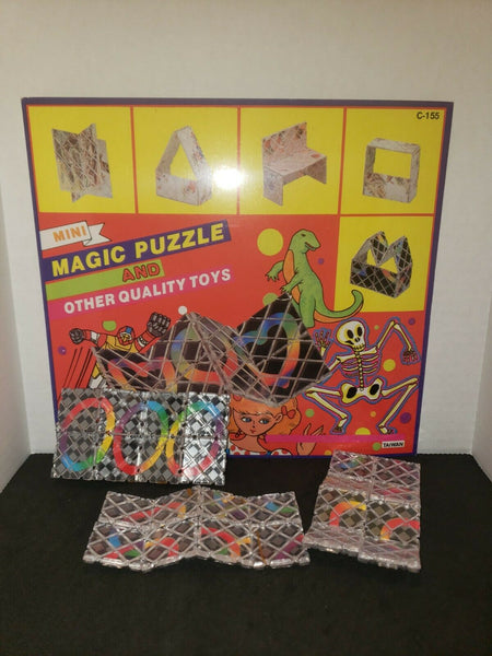 Vintage 1986 Magic Puzzle “Link The Rings” Brain Teaser Vending Charm Toy Lot 2