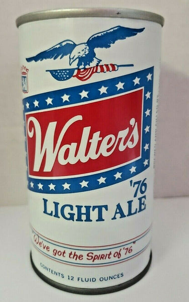 Vintage Walter’s Light Ale '76 Beer Can Premium Steel Walter’s Pull Top