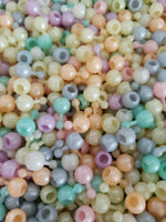 Vintage 1970's Pop Beads  About 3 ounce Bag of Pink Pastels Orange