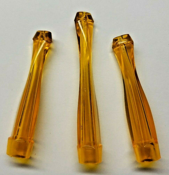 Vintage Plastic Cigarette Holders Yellow Unbranded New Old Stock Lot of 3