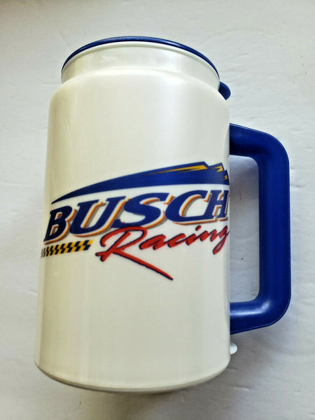 Vintage 1997 Busch Racing NASCAR Plastic Travel Mug With Lid U137