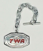 1960's Rare TWA Trans World Airline Metal Vending Charm Hong Kong NOS A1-5