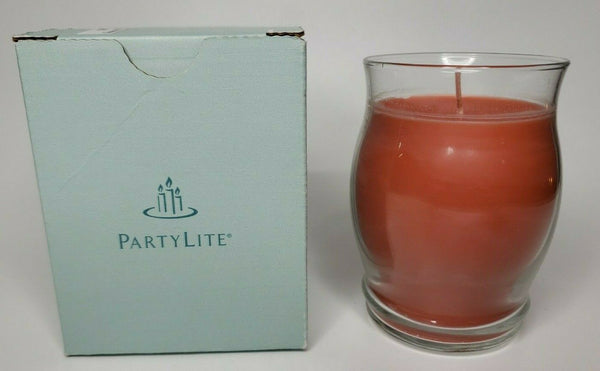 PartyLite Barrel Glass Jar Candle 11oz Guava & Papaya P5G/G11329