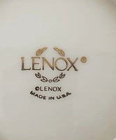 Lenox China Greenfield Sylvan Bowl 24K Gold Trim Sculpt Leaf - 4.5" CSB