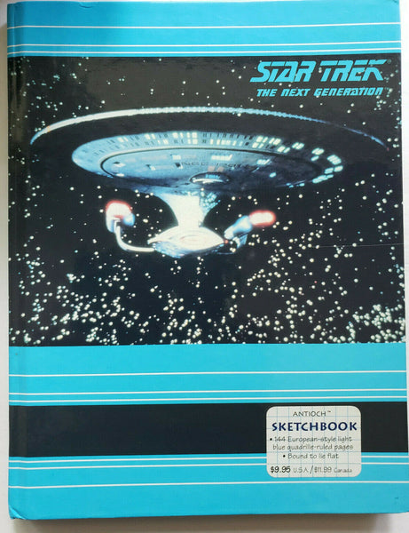 New 1993 Star Trek The Next Generation Sketchbook. Antioch  NOS U175