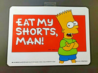 Vintage 1990s The Simpsons "Eat My Shorts" Plastic Sign  11x8 NEW U157