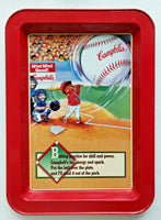 Vintage 1996 Campbell Soup Kids "Campbell Kids Baseball " Small Tray 11"x8" U43