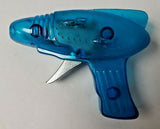 Vintage Plastic Friction Space Gun Toy New Old Stock Blue