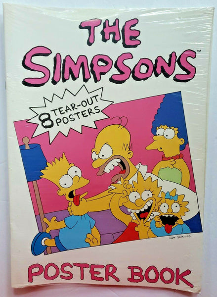 1990 The Simpsons Family 8 Posters Book Fox Film 1990 Homer Marge Bart U161