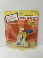 SIMPSONS KLICK-ITZ Metal Click Toy  "Kiss the Chef Marge & Homer"  HTF NIB U41