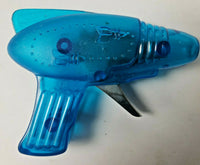 Vintage Plastic Friction Space Gun Toy New Old Stock Blue