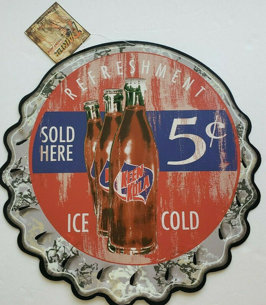 Bottle Cap Keen Kola Vintage Rustic Retro Metal Ohio Wholesale Inc 26293