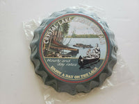 Bottle Cap Crystal Lake Vintage Rustic Retro Metal picture by Ohio Wholesale Inc