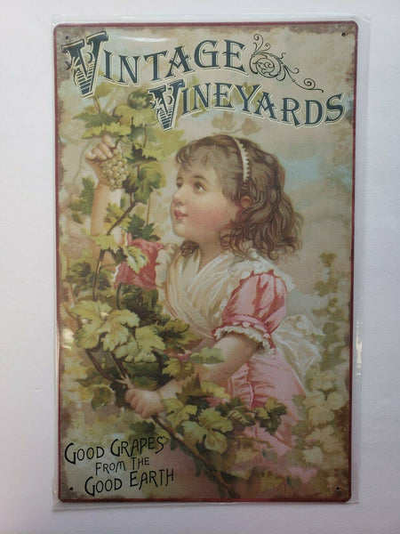 Vintage Vineyards 16x10 Ohio Wholesale Inc.Rustic Retro Metal Sign   (30495)