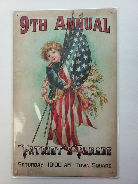 9th Annual Patriot's Parade 16 x10 Ohio Wholesale Inc.Rustic Metal Signs 31069