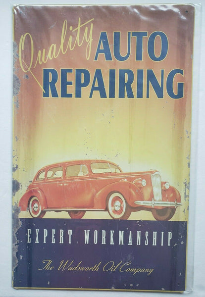 Quality Auto Repairing  16 x10 Ohio Wholesale Inc. Rustic Retro Metal Sign 30307