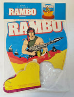 1985 Rambo Centerpiece Amscan Denmark Party #3136-90 11" Tall NOS U171