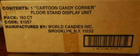 1993 Flintstones and Popeye Candy Sticks Floor Stand Display New in Unopened Box