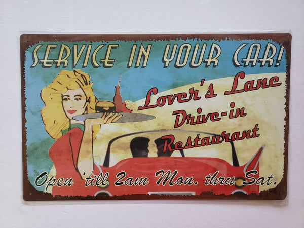 Drive- In Restaurant Ohio Wholesale Inc. 16x10 Rustic Retro Metal Signs (28605)