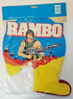 1985 Rambo Centerpiece Amscan Denmark Party #3136-90 11" Tall NOS U171