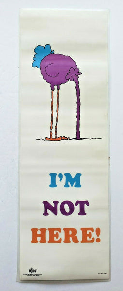 New Vintage I'm Not Here Locker Poster  By Russ Posters Item  U171