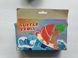 Vintage Surfer Troll Wind Board and Orange Sail with Green hair NOS U147