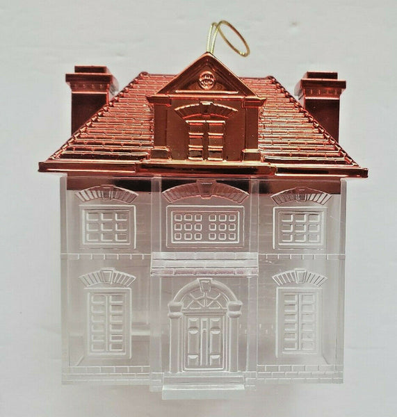 NEW Plastic Fill-able House with Removable RED Roof Great for Christmas WH