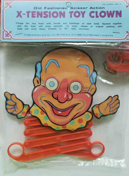 1 Jumping Scissor Action Toy Clown Old Store Stock