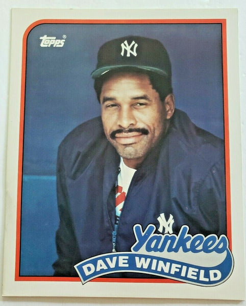 1989 Topps Dave Winfield Baseball Duo-Tang School Paper Pocket Folder  New