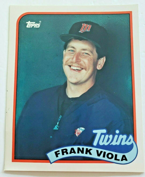 1989 Topps Frank Viola Baseball Duo-Tang School Paper Pocket Folder  New