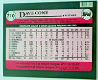 1988 Topps Dave Cone Baseball Duo-Tang School Paper Pocket Folder  New