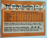 1988 Topps Bobby Thigpen Baseball Duo-Tang School Paper Pocket Folder  New