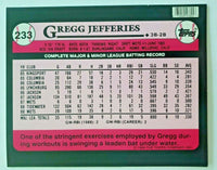 1989 Topps Gregg Jefferies Baseball Duo-Tang School Paper Pocket Folder  New