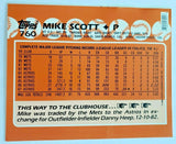 1988 Topps Mike Scott Baseball Duo-Tang School Paper Pocket Folder  New