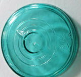 Ball Ideal Blue Green Glass Half Pint Wire Top Jar Lid Bicentennial Eagle NOS