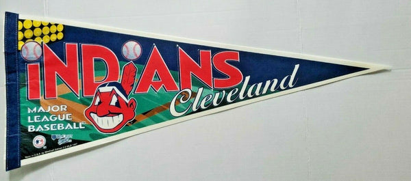 Rare Vintage 1997 MLB Pennant Cleveland Indians WinCraft Sports 12" x 30" NOS