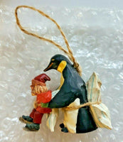 Hallmark Keepsake 1995 Learning to Skate Penguin Santa Christmas Ornament New U5