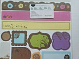 Creative Memories Simple Blooms Border Kit Scrapbook 12 Die Cut Shapes 2 pkg