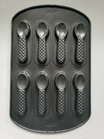 Spoons Cookie Sheet Pan 8 Cavity WILTON Bakeware EUC Metal Aluminum Candy Maker