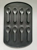 Spoons Cookie Sheet Pan 8 Cavity WILTON Bakeware EUC Metal Aluminum Candy Maker