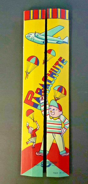 Vintage  Colorful Japan Blow Parachute Toy Lot of 2 New Old Stock