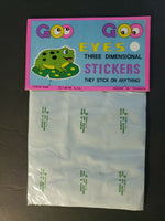 Vintage 1979 Goo Goo Eyes 3 Dimensional Puffy Stickers Pkg of 6 Sealed NewOldStk