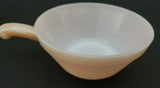 Fire King Oven Ware Bowl With Handle Peach Lustre Beehive Vintage  EUC